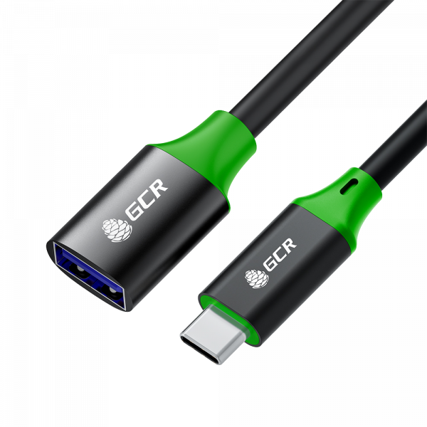 Переходник / GreenConnect GCR-56725 / GCR Кабель переходник 1.0m USB 3.0 (USB 3.2 Gen 1) 1.0m, CM/AF, 5 Гбит/с, черный, GCR-56725
