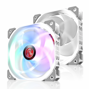 Вентилятор корпусный / RAIJINTEK 0R40B00259 / Вентилятор корпусный/ Case Cooler Raijintek AGERAS 12 ARGB-1 (120x120x25mm, 4-pin PWM, 67.38CFM, 33dBA, 2200RPM, White)