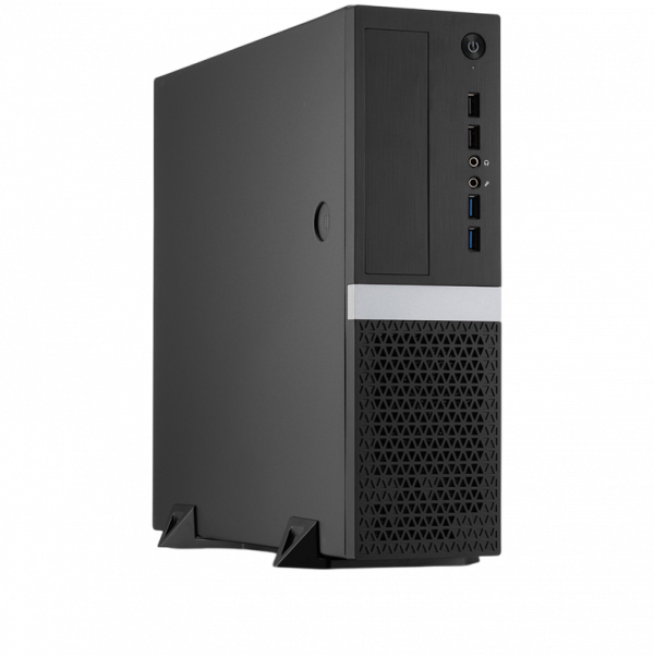 Корпус без блока питания / Foxline FL-211 / Корпус без блока питания/ Case Foxline mATX Desktop FL-211 mATX case, black, w/o PSU, w/2xUSB2.0+2xUSB3.0, NO pwr cord, w/ 8cm FAN