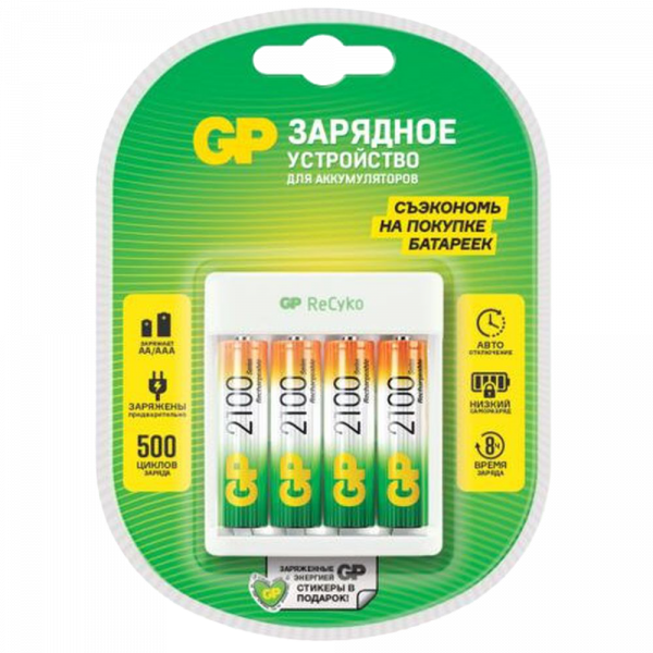 Аккумулятор / GP 4610116224762 / Зарядное устройство GP E411/210AAHCCS-2CR1