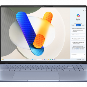 Ноутбук / ASUS 90NB1551-M009J0 / Ноутбук/ ASUS S5606CA-RI174W 16"(2880x1800 OLED)/Intel Core Ultra 7 255H(2Ghz)/32768Mb/1024PCISSDGb/noDVD/IntIntel Arc graphics/Cam/BT/WiFi/75WHr/war 1y/1.5kg/Mist Blue/Win11Home