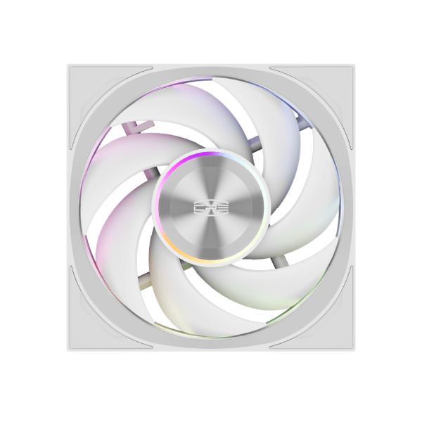 Кулер для корпуса / PCCooler F7 X120 ARGB WH / Кулер для корпуса/ Case Cooler PCCooler F7 X120 ARGB WH (120x120x28mm, 4-pin PWM, ARGB, 83CFM, 33.1dBA, 3000RPM, White)