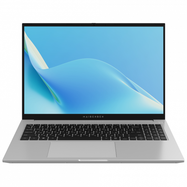 Ноутбук / Maibenben M16B-R343UMA1SLSRE0 / Maibenben M16B 16"(1920x1200 (матовый) IPS)/AMD Ryzen 3 4300U(2.7Ghz)/8192Mb/512PCISSDGb/IntAMD Radeon/Cam/BT/WiFi/55WHr/war 1y/1.89kg/Silver/Linux