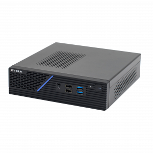 Корпус EVELK с блоком питания 120Вт / Foxline FL-109-AD120-DC-EVLK / Корпус EVELK с блоком питания 120Вт/ Case Foxline EV-109-AD120 mITX, w/ ext.PSU 120W, DC-converter, w/2хUSB2.0+2хUSB3.0, 1x40mmFan, black, VESA, w/pwr cord, logo EVELK