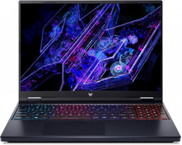 Ноутбук / ACER NH.QRDCD.001 / Ноутбук/ ACER Predator Helios Neo 16 PHN16-72-70EC 16"(2560x1600 (матовый) IPS)/Intel Core i7 14700HX(2.1Ghz)/16384Mb/1024PCISSDGb/noDVD/ExtnVidia GeForce RTX4050(6144Mb)/Cam/BT/WiFi/65WHr/war 1y/2.4kg/Black/NoOS