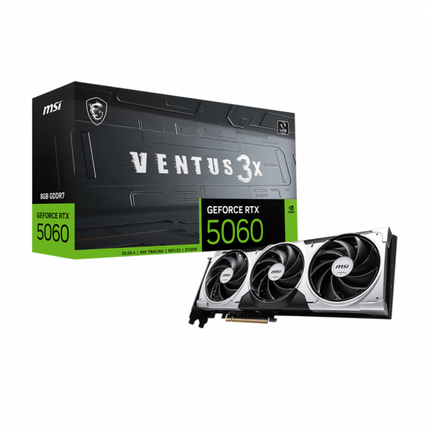 Видеокарта / MSI GeForce RTX 5060 8G VENTUS 3X / Видеокарта/ GeForce RTX 5060 8G VENTUS 3X