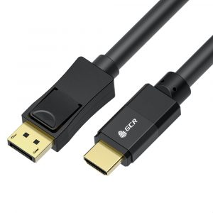 DisplayPort/HDMI кабель / Greenconnect GCR-55529 / GCR PRO Кабель-переходник PROF 5.0m DisplayPort  -  HDMI, M/M, Ultra HD 4K, 60Hz, черный, 3Х экран с армированием, GCR-55529