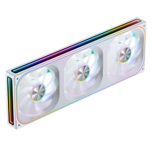 Кулер для корпуса / JONSBO ZA-360WR / Кулер для корпуса/ Case Cooler JONSBO ZA-360WR Reverse (3x120x120mm, 4-pin PWM, ARGB, 62.4CFM, 37.3dBA, 2400RPM, White, Single-Frame RGB Fan Unit)