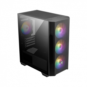 Корпус ПК без блока питания / MSI 306-7G20R41-HH9 / Корпус ПК без блока питания/ Case MSI MAG FORGE M100R, Mini-Tower, TG, 4x120mm ARGB, 2xUSB 2.0, 1xUSB 3.0, mATX, mITX Black