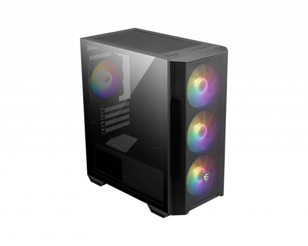 Корпус ПК без блока питания / MSI 306-7G20R41-HH9 / Корпус ПК без блока питания/ Case MSI MAG FORGE M100R, Mini-Tower, TG, 4x120mm ARGB, 2xUSB 2.0, 1xUSB 3.0, mATX, mITX Black