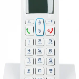 Р/Телефон Dect Alcatel S230 RU белый/синий АОН