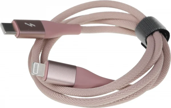 Кабель Xiaomi Solove DW5 DW5 PINK RUS USB Type-C (m)-Lightning (m) 1м розовый
