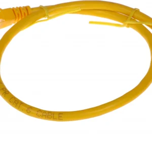 Патч-корд PP6U-0.5M/Y 10000G UTP 4 пары cat6 CCA molded 0.5м желтый RJ-45 (m)-RJ-45 (m)