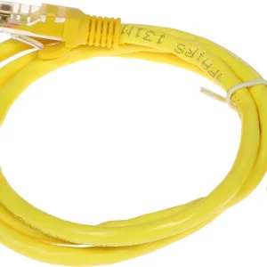 Патч-корд PP6U-1M/Y 10000G UTP 4 пары cat6 CCA molded 1м желтый RJ-45 (m)-RJ-45 (m)