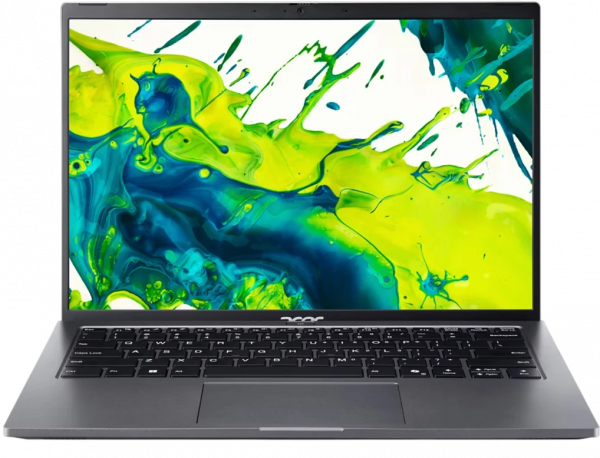 Ноутбук / Acer NX.JFWCD.002 / Ноутбук/ ACER Aspire Go 14 AG14-71M-59G4 14"(1920x1200 (матовый) IPS)/Intel Core Ultra 5 125H(1.2Ghz)/16384Mb/512PCISSDGb/noDVD/IntUMA/Cam/BT/WiFi/50WHr/war 1y/1.5kg/Iron/NoOS