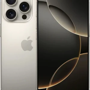 Смартфон Apple A3293 iPhone 16 Pro 256Gb титан моноблок 3G 4G 1Sim 6.3" 1206x2622 iOS 18 48Mpix 802.11 a/b/g/n/ac/ax/be NFC GPS Protect