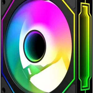 Вентилятор для корпуса Bloody CF-12 LCD ARGB 120х120x25 черный 4-pin 32дБ (упак.:1шт) (CF-12-ARGB120-BK) Ret