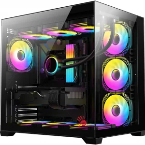 Корпус Bloody CC-122 черный без БП ATX 10x120mm 1xUSB2.0 1xUSB3.0 audio
