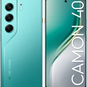 Смартфон Tecno Camon 40 256Gb 8Gb зеленый моноблок 3G 4G 6.78" Android 14 50Mpix 802.11 a/b/g/n/ac NFC GPS GSM900/1800 GSM1900 Protect
