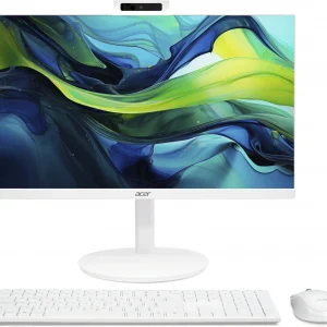 Моноблок Acer Aspire C24-1YE13U3UNH 23.8" Full HD i3 1305U (1.6) 16Gb SSD512Gb UHDG CR Eshell GbitEth WiFi BT 90W клавиатура мышь Cam белый 1920x1080
