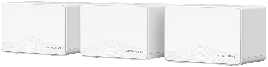 Бесшовный Mesh роутер Mercusys Halo H25BE (HALO H25BE(3-PACK)) BE3600 10/100/1000BASE-TX белый (упак.:3шт)