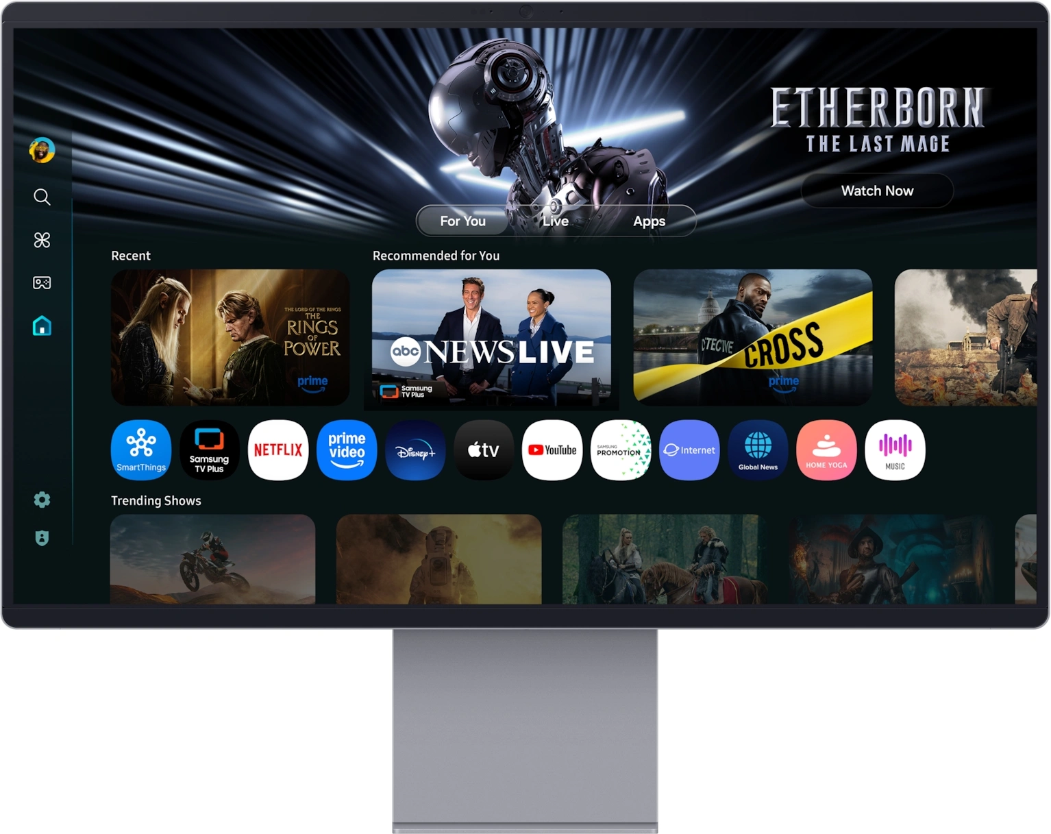 Монитор Samsung 32" Odyssey OLED G8 LS32FM902SIXCI серебристый OLED LED 16:9 HDMI матовая HAS Piv 260cd 178гр/178гр 3840x2160 DP 4K USB 8.4кг