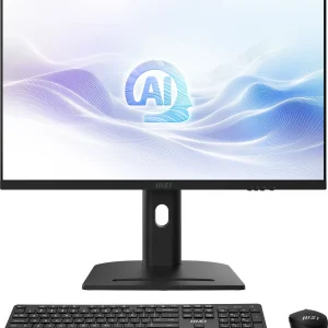 Моноблок MSI Modern AM273QP AI 1UM-093RU 27" WQHD Core Ultra 7 155H (1.4) 32Gb SSD1Tb Graphics CR Windows 11 Pro 2.5Gigabit WiFi BT 120W клавиатура мышь Cam белый 2560x1440