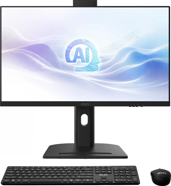 Моноблок MSI Modern AM273QP AI 1UM-093RU 27" WQHD Core Ultra 7 155H (1.4) 32Gb SSD1Tb Graphics CR Windows 11 Pro 2.5Gigabit WiFi BT 120W клавиатура мышь Cam белый 2560x1440