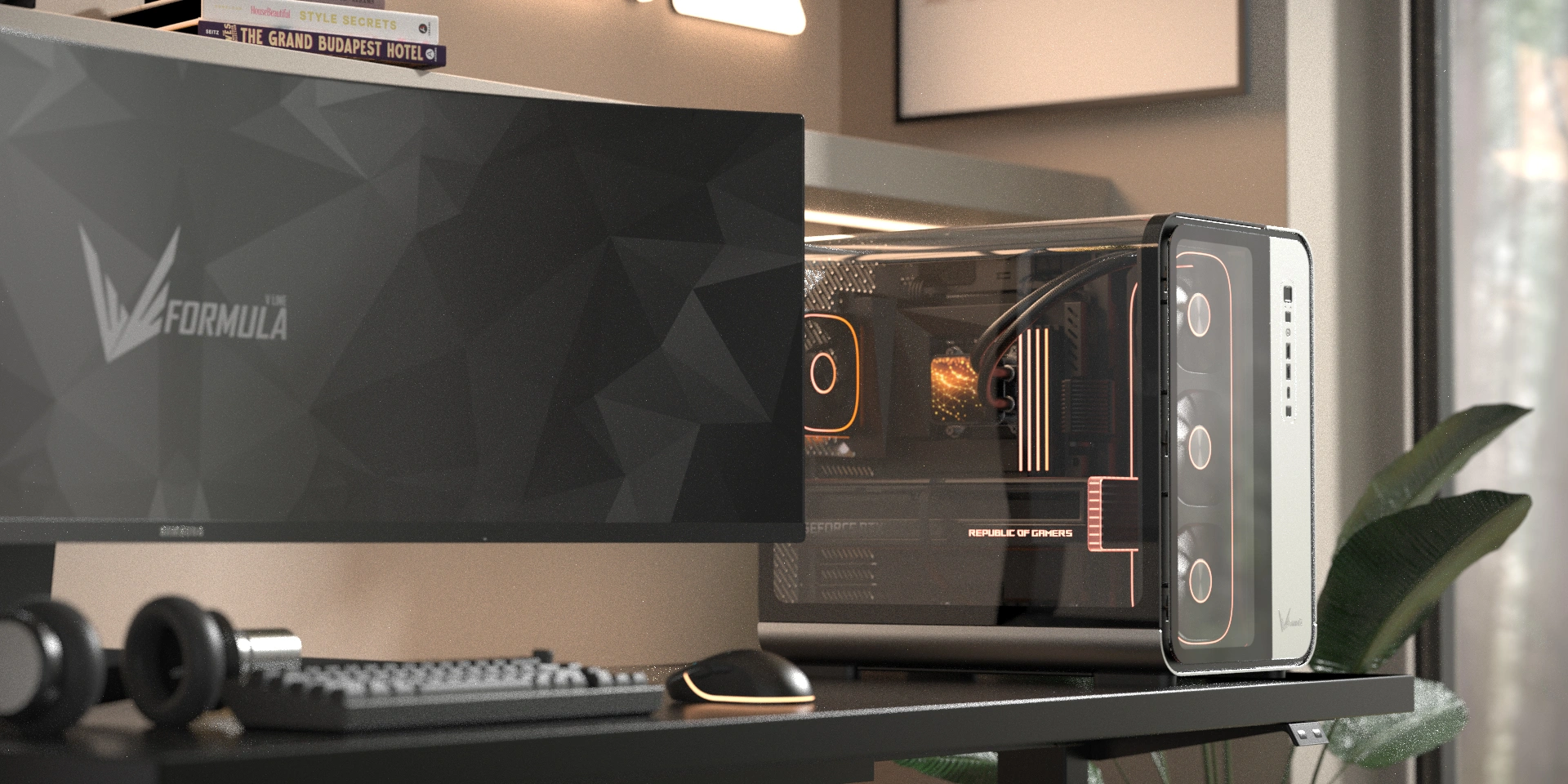 Вентилятор для корпуса Formula Air Fusion 3 Wh ARGB 360х120x28 белый 4-pin 34.95дБ Ret
