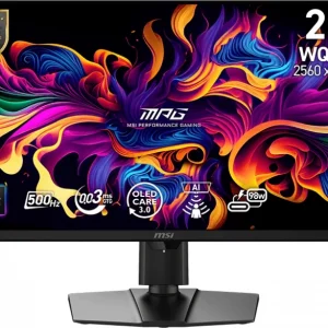 Монитор MSI 26.5" MPG 271QR QD-OLED X50 черный QD OLED LED 0.03ms 16:9 HDMI M/M матовая HAS Piv 1500000:1 250cd 178гр/178гр 2650x1440 500Hz DP 2K 8кг