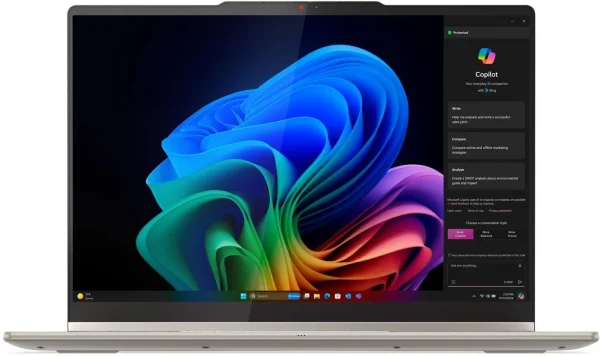 Ноутбук Lenovo Yoga 7 14AKP10 Ryzen AI 5 340 24Gb SSD1Tb AMD Radeon 840M 14" OLED Touch WUXGA (1920x1200) без ОС beige WiFi BT Cam (83JR0060RK)