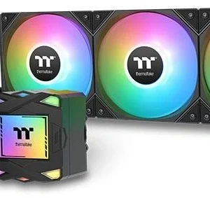 Система водяного охлаждения Thermaltake LA360 ARGB Soc-AM5/AM4/1200/1700/1851 черный 4-pin 38.35dB Al+Cu Ret (CL-W459-PL12SW-A)