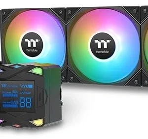 Система водяного охлаждения Thermaltake LA360-S ARGB Soc-AM5/AM4/1200/1700/1851 черный 4-pin 38.35dB Al+Cu LCD 360W Ret (CL-W462-PL12SW-A)