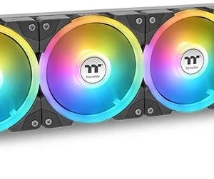 Система водяного охлаждения Thermaltake MAGFloe 420 Ultra ARGB Soc-AM5/AM4/1200/1700/1851 черный 4-pin 34.5dB Al+Cu LCD Ret (CL-W451-PL14SW-A)