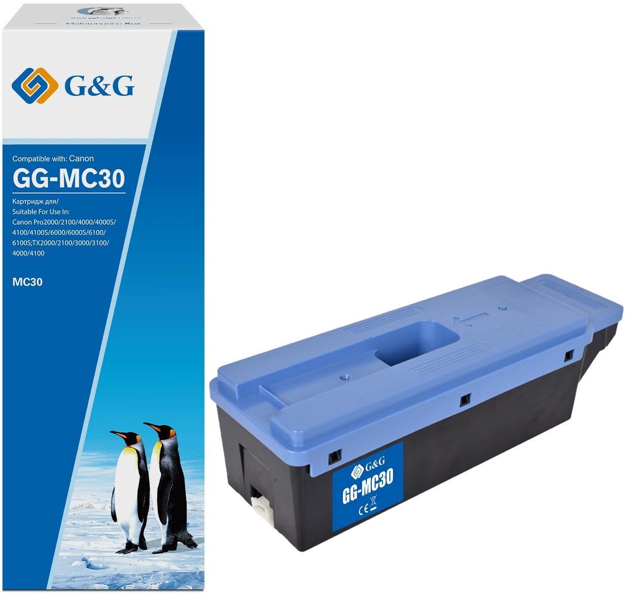 Бункер GG GG-MC30 (MC-30 емкость для отработанных чернил) для Canon Pro2000/2100/4000/4000S/4100/4100S/6000/6000S
