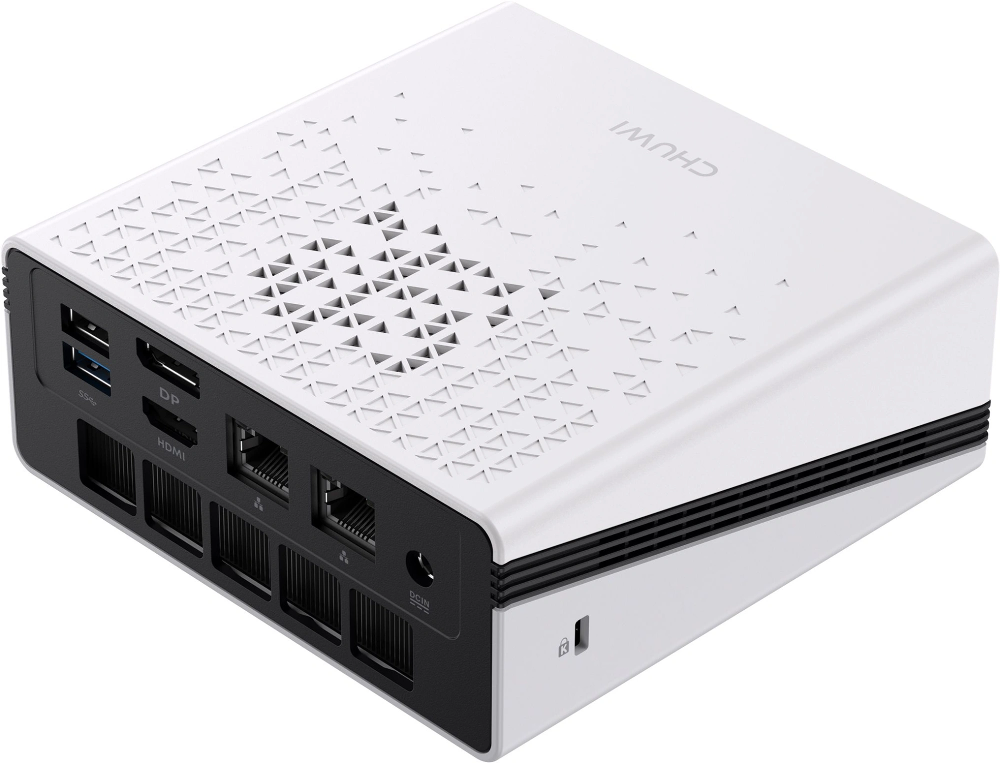 ПК Мини Chuwi UBox Ryzen 5 7430U (4.3) 16Gb SSD512Gb RGr Windows 11 Pro 2x2.5GbitEth WiFi BT 90W белый/черный