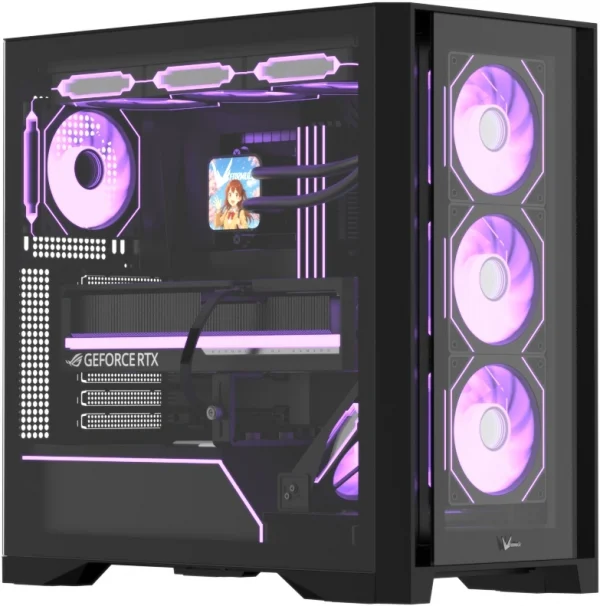 Корпус Formula Air Power G8 Floe черный без БП ATX 2xUSB3.0 1xUSB3.1 audio bott PSU