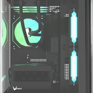 Корпус Formula Crystal U2M Floe черный без БП mATX 1xUSB3.0 1xUSB3.1 audio bott PSU