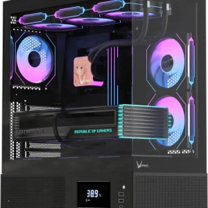 Корпус Formula Crystal E1 Floe черный без БП ATX 5x120mm 3x140mm 2xUSB3.0 1xUSB3.1 audio bott PSU