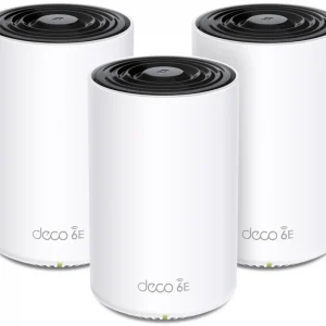 Бесшовный Mesh роутер TP-Link Deco XE75 AXE5400 10/100/1000BASE-TX белый (упак.:3шт)