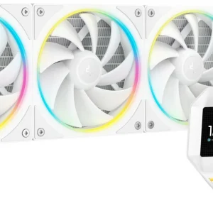 Система водяного охлаждения Deepcool LM360 WH ARGB Soc-AM5/AM4/1200/1700/1851 белый 4-pin 19-36dB Al LCD 250W 1729gr Ret (R-LM360-WHDMMC-1)