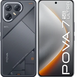 Смартфон Tecno Pova 7 Ultra 5G 256Gb 8Gb черный моноблок 3G 4G 6.8" 1080x2460 Android 14 50Mpix 802.11 a/b/g/n/ac NFC GPS GSM900/1800 Protect