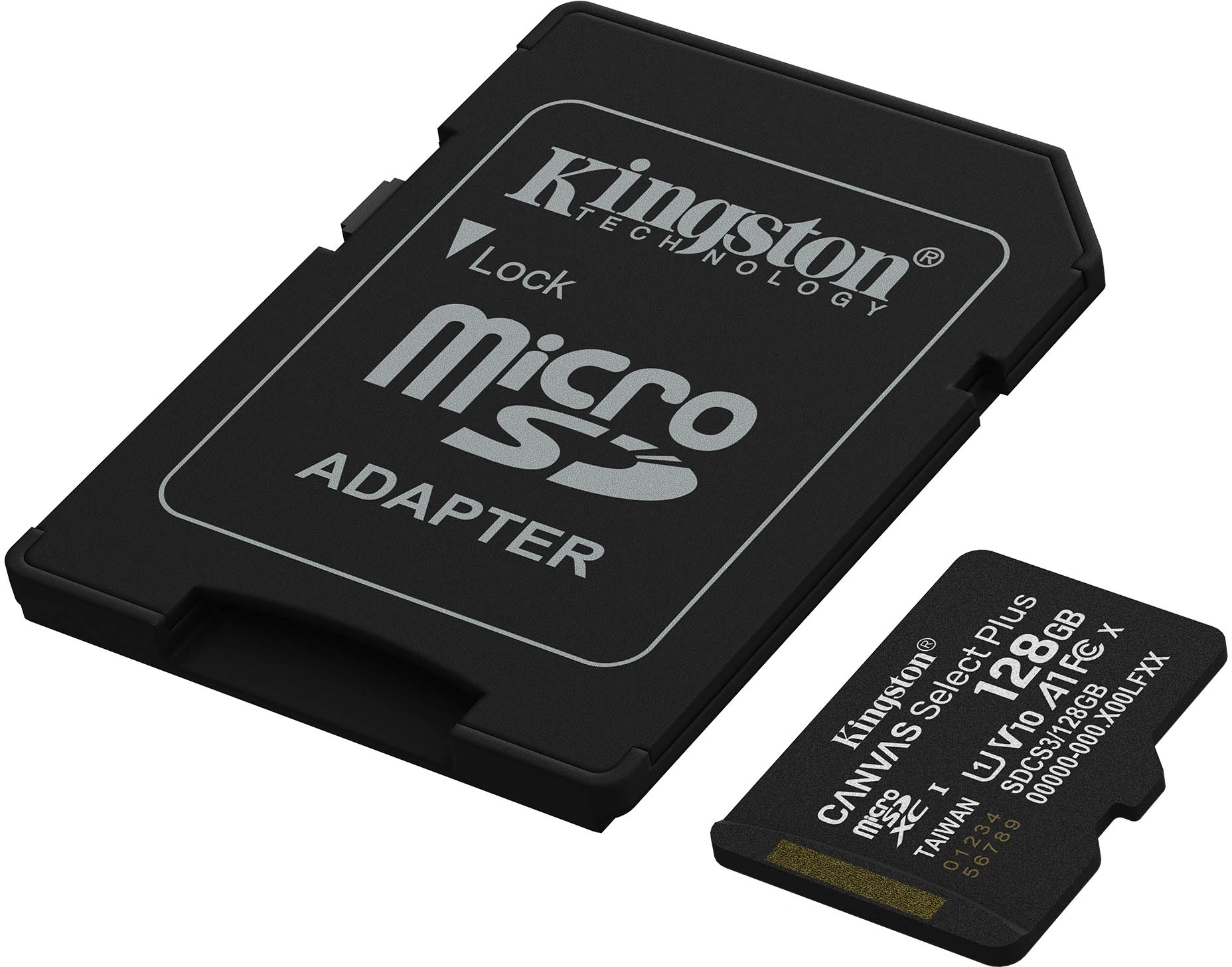 Флеш карта microSDXC 128GB Kingston SDCS3/128GB Canvas Select Plus + adapter