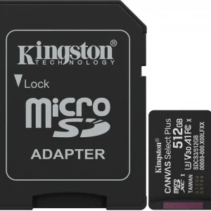 Флеш карта microSDXC 512GB Kingston SDCS3/512GB Canvas Select Plus + adapter