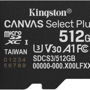 Флеш карта microSDXC 512GB Kingston SDCS3/512GBSP Canvas Select Plus w/o adapter
