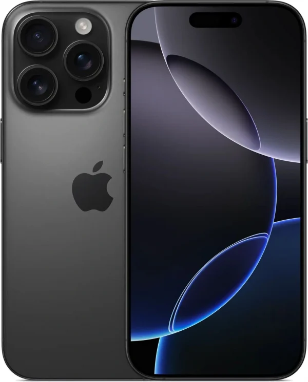 Смартфон Apple A3293 iPhone 16 Pro 256Gb черный титан моноблок 3G 4G 6.3" 1206x2622 iOS 18 48Mpix 802.11 a/b/g/n/ac/ax/be NFC GPS Protect