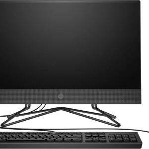Моноблок HP 200 G4 21.5" Full HD i5 1235U (1.3) 16Gb SSD512Gb Iris Xe DVDRW CR Windows 11 Pro GbitEth WiFi BT 65W клавиатура мышь Cam черный 1920x1080