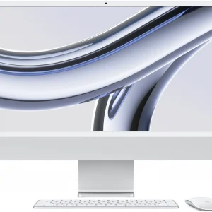 Моноблок Apple iMac A2874 24" 4.5K M3 8 core (4) 8Gb SSD256Gb 8 core GPU macOS WiFi BT 143W клавиатура мышь Cam серебристый 4480x2520