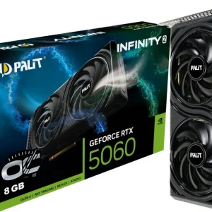Видеокарта Palit PCI-E 5.0 PA-RTX5060 INFINITY 2 OC NVIDIA GeForce RTX 5060 8Gb 128bit GDDR7 2280/28000 HDMIx1 DPx3 HDCP Ret