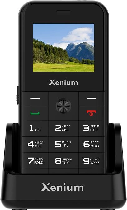 Мобильный телефон Xenium X718 черный моноблок 2Sim 1.77" 128x160 Spreadtrum ThreadX RTOS 0.3Mpix GSM900/1800 MP3
